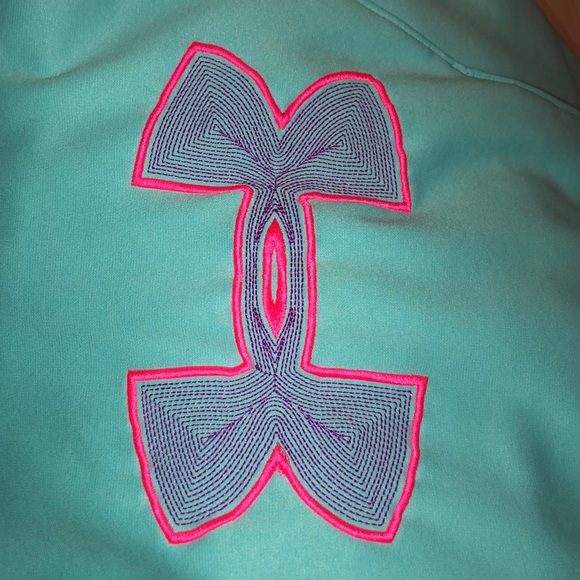 Light blue Under Armor hoodie. - Picture 2 of 3